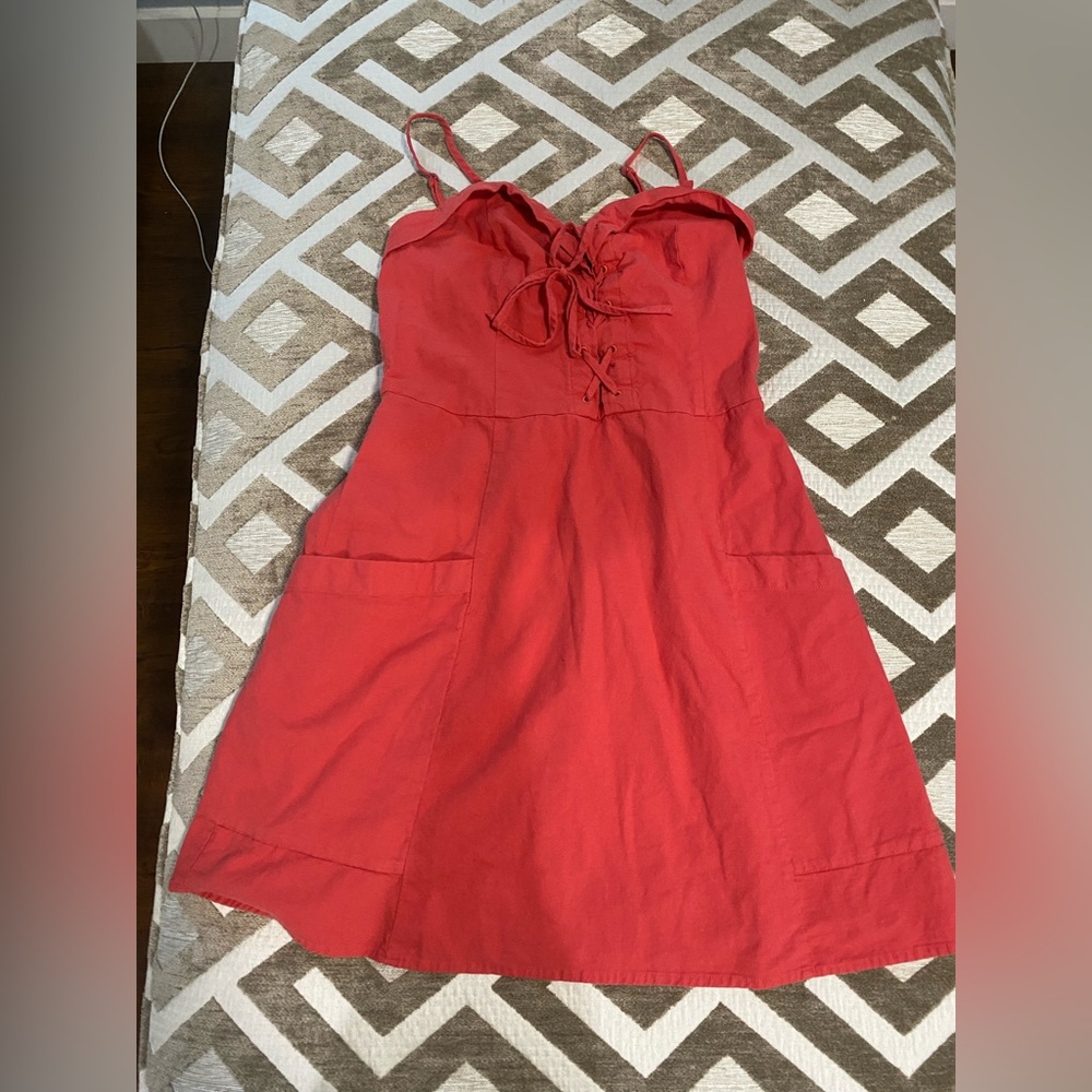 Spaghetti strap dress.